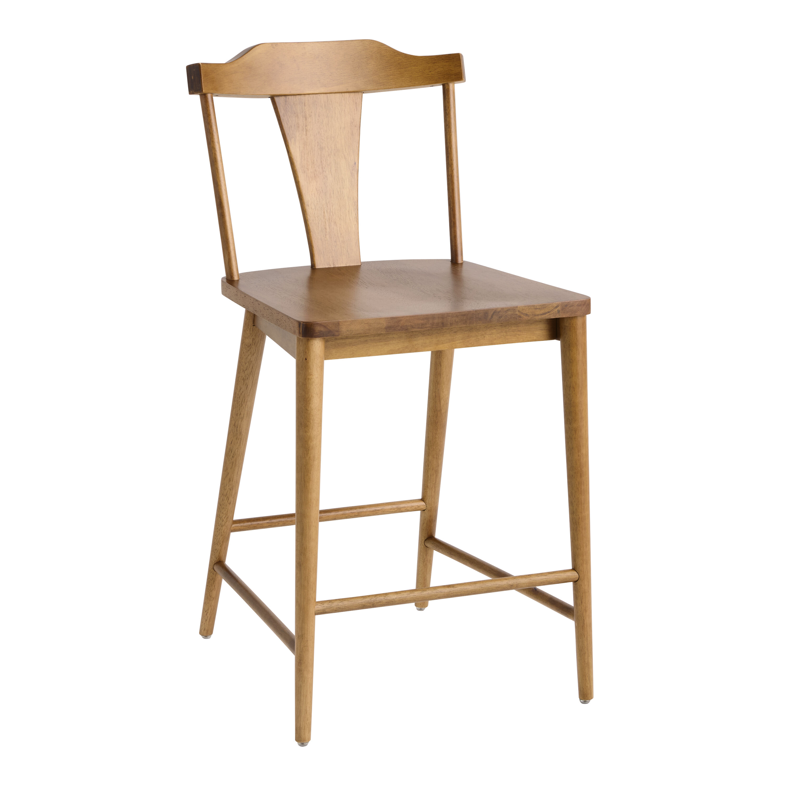 Tobi Wood Cutout Splat Back Counter Stool Set of 2