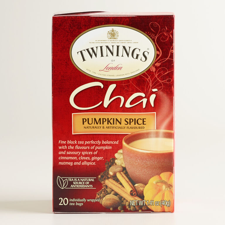Twinings Pumpkin Spice Chai Tea 20 Count - World Market