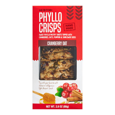 Nu Bake Cranberry Oat Handmade Phyllo Crisps Nu Bake Cranberry Oat Handmade Phyllo Crisps
