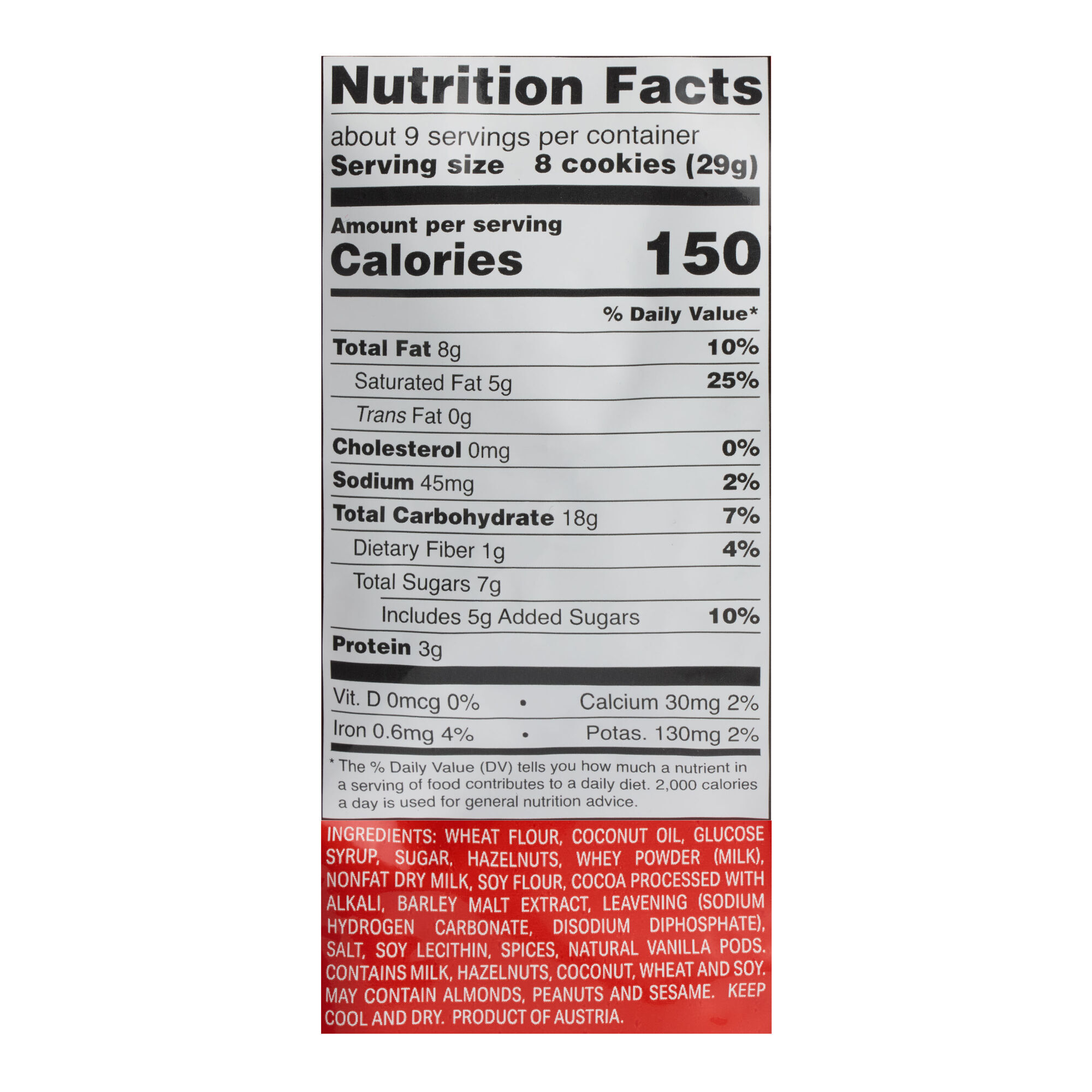 Loacker Quadratini Hazelnut Wafer Cookies image number 2