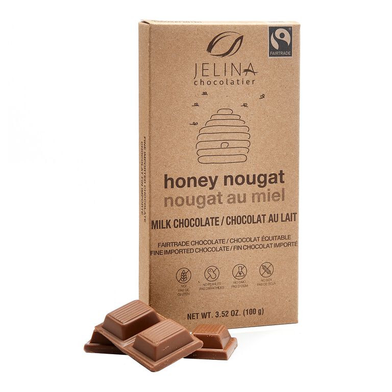 Jelina Honey Nougat Milk Chocolate Bar image number 1