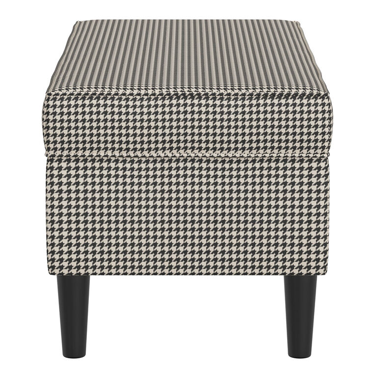 Tabitha Print Upholstered Storage Bench image number 3