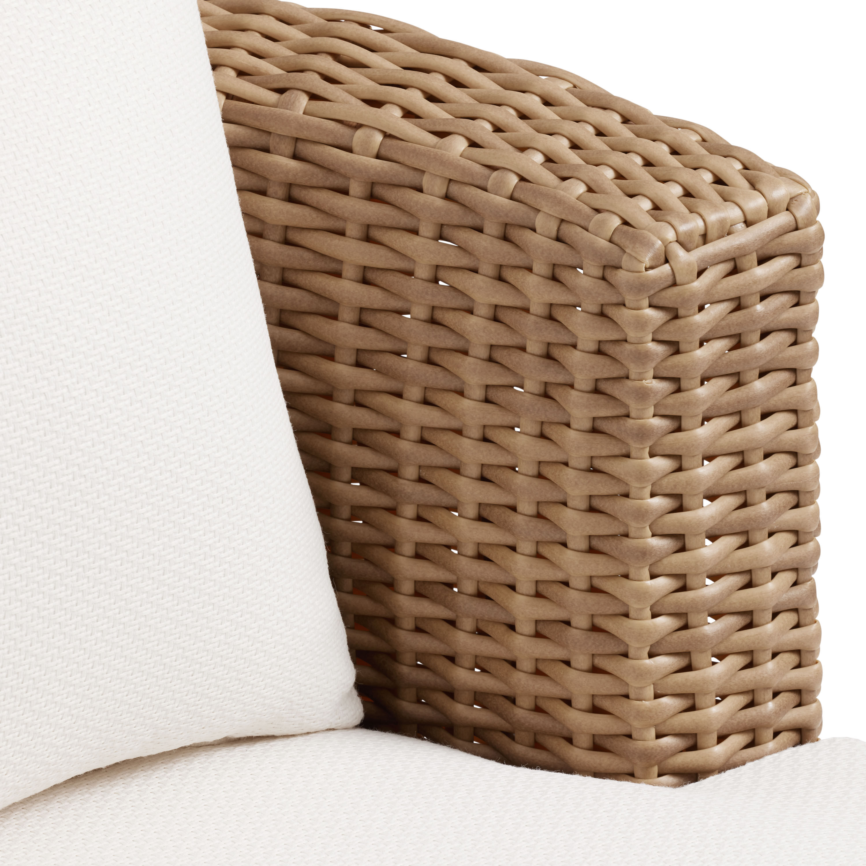 Montane Oversized All Weather Wicker Outdoor Swivel Chair image number 4