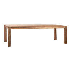 Corozal Natural Reclaimed Teak Wood Outdoor Dining Table