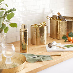 Julian Gold Hammered Home Bar Collection