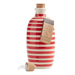Beneoliva Extra Virgin Olive Oil in Striped Ceramic Bottle