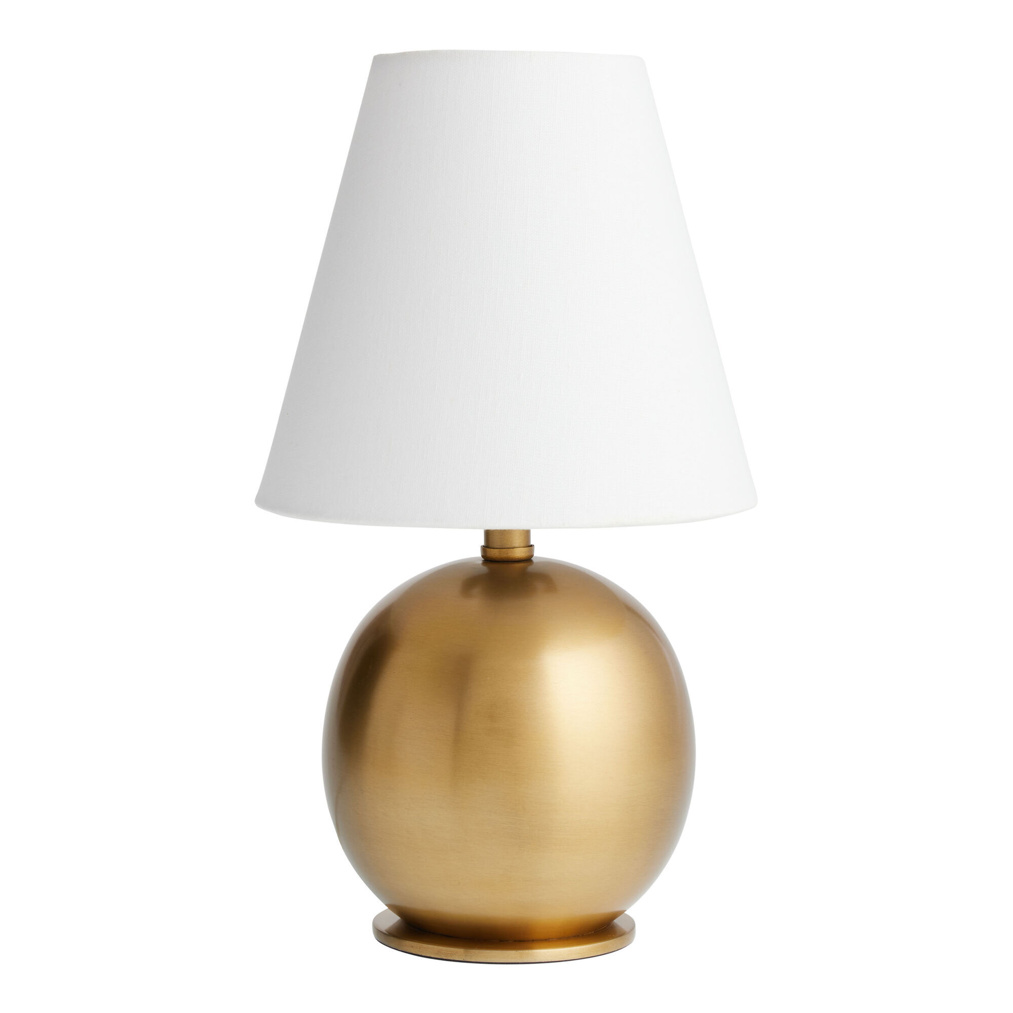 Shea Mini Brass Metal Orb Empire Shade Table Lamp World Market