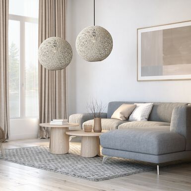 Havana Cream Rattan Orb Pendant Lamp Havana Cream Rattan Orb Pendant Lamp