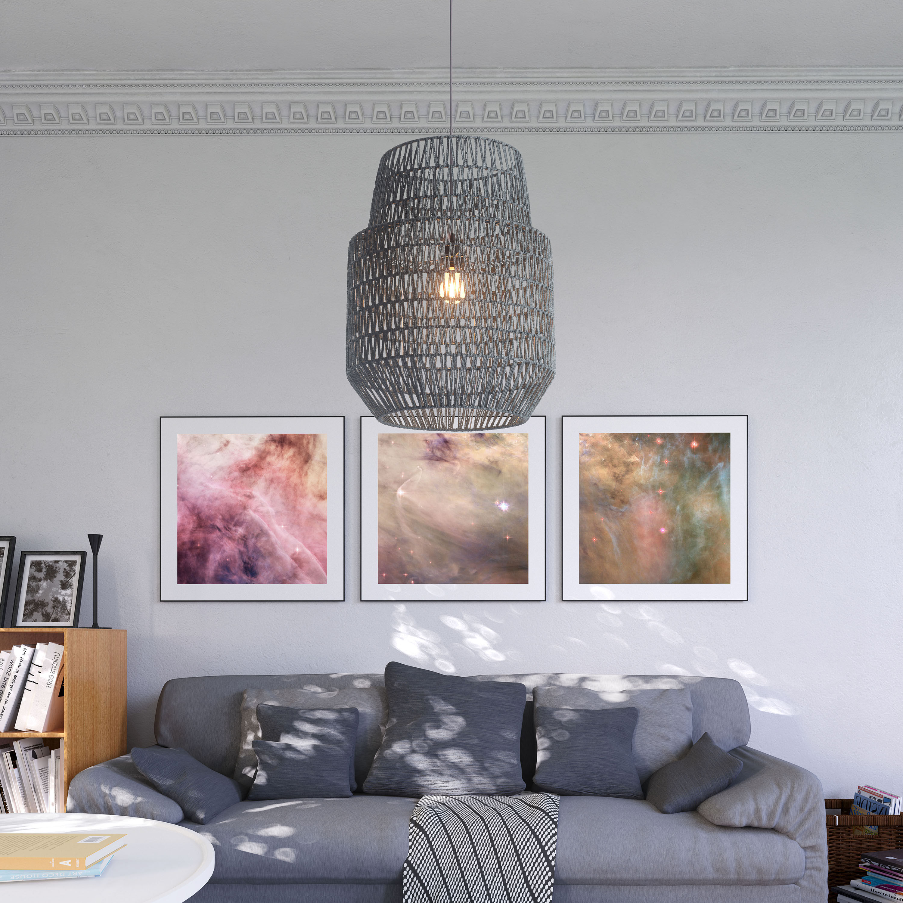 Daydream Gray Two Tier Pendant Lamp by World Market 57000207