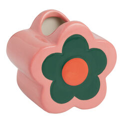 Ban.do Pink And Green Ceramic Flower Pencil Cup