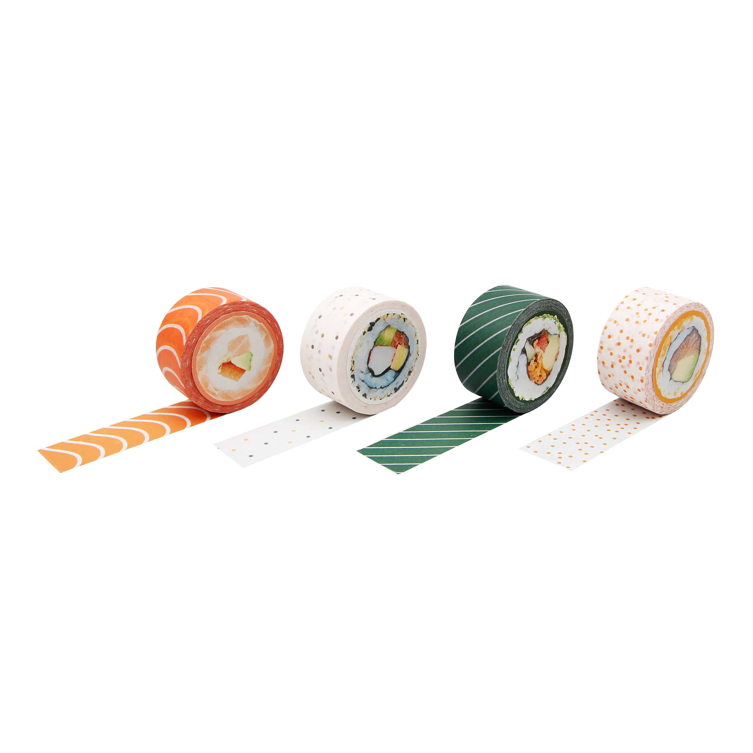 Sushi Roll Washi Tape 4 Pack image number 2