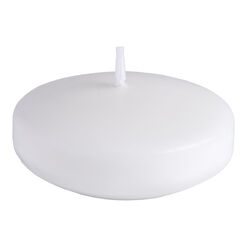 White Unscented Floating Candles 6 Pack