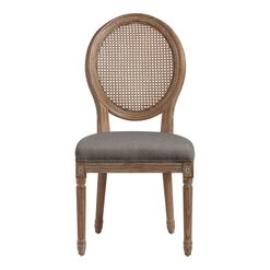 Paige Round Cane Back Upholstered Dining Chair Set Of 2