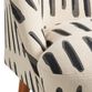 Noemi Charcoal Gray And Ivory Dash Print Chair image number 6
