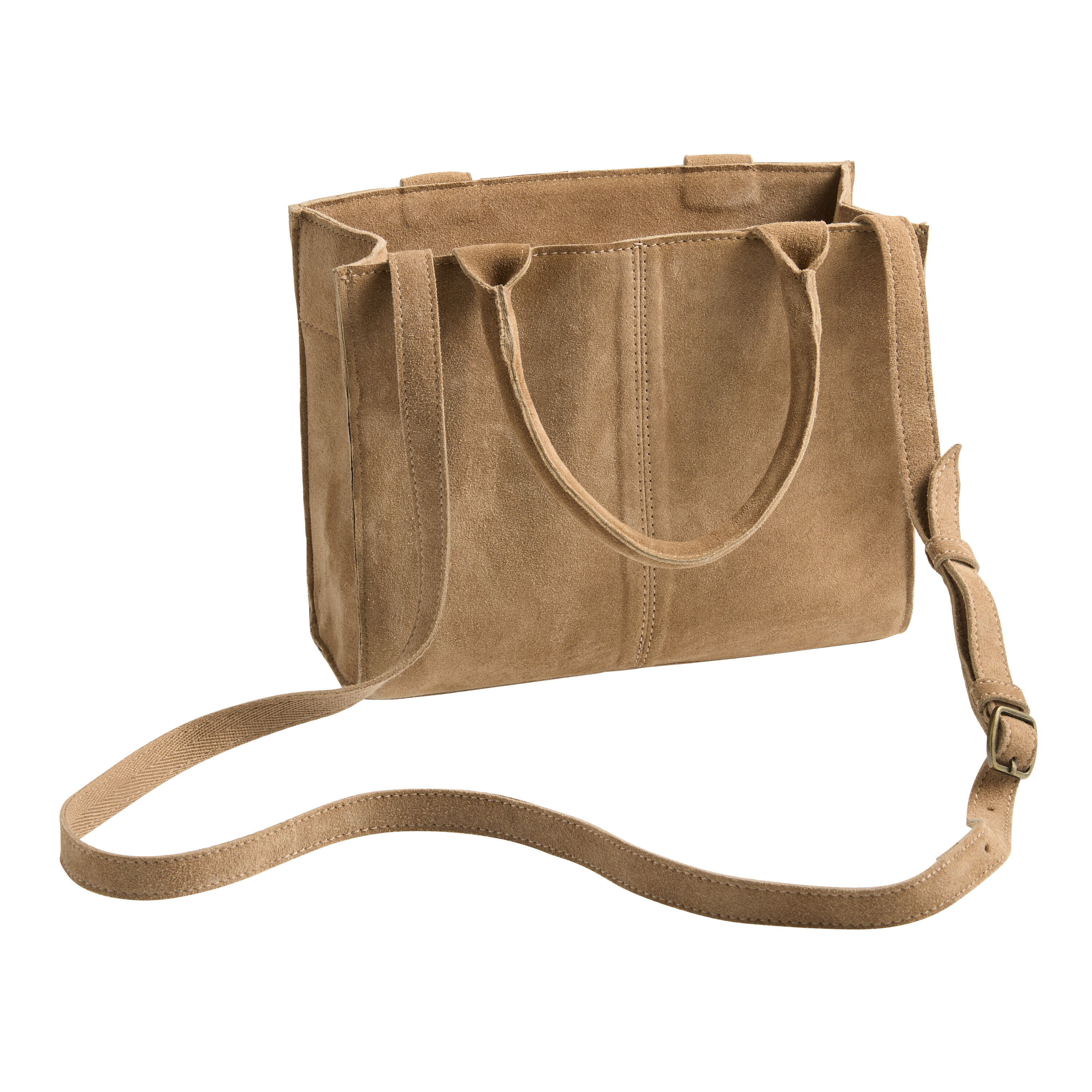 Taupe suede bag online