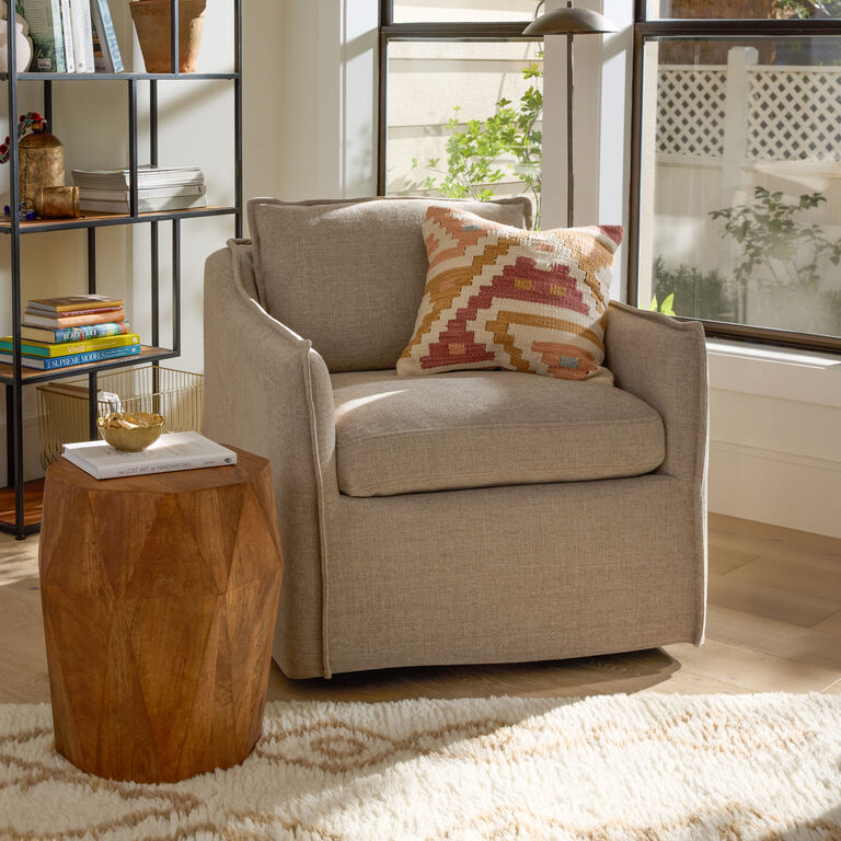 Terracotta Staggered Steps Indoor Outdoor Throw Pillow