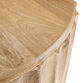 Ishan Round Driftwood Ridged Coffee Table image number 3