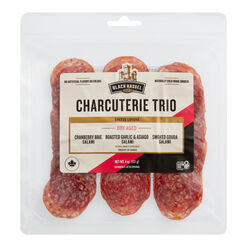 Black Kassel Cheese Lovers Sliced Salami Charcuterie Trio