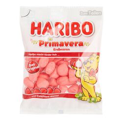 Haribo Primavera Strawberry Gummy Candy Set of 2