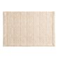 Natural Ivory And Brown Chevron Table Linen Collection image number 1