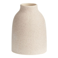 Sand Ceramic Textured Bud Vase