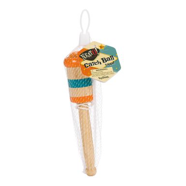 Toysmith Wooden Catch Ball Toy Set of 2 Toysmith Wooden Catch Ball Toy Set of 2