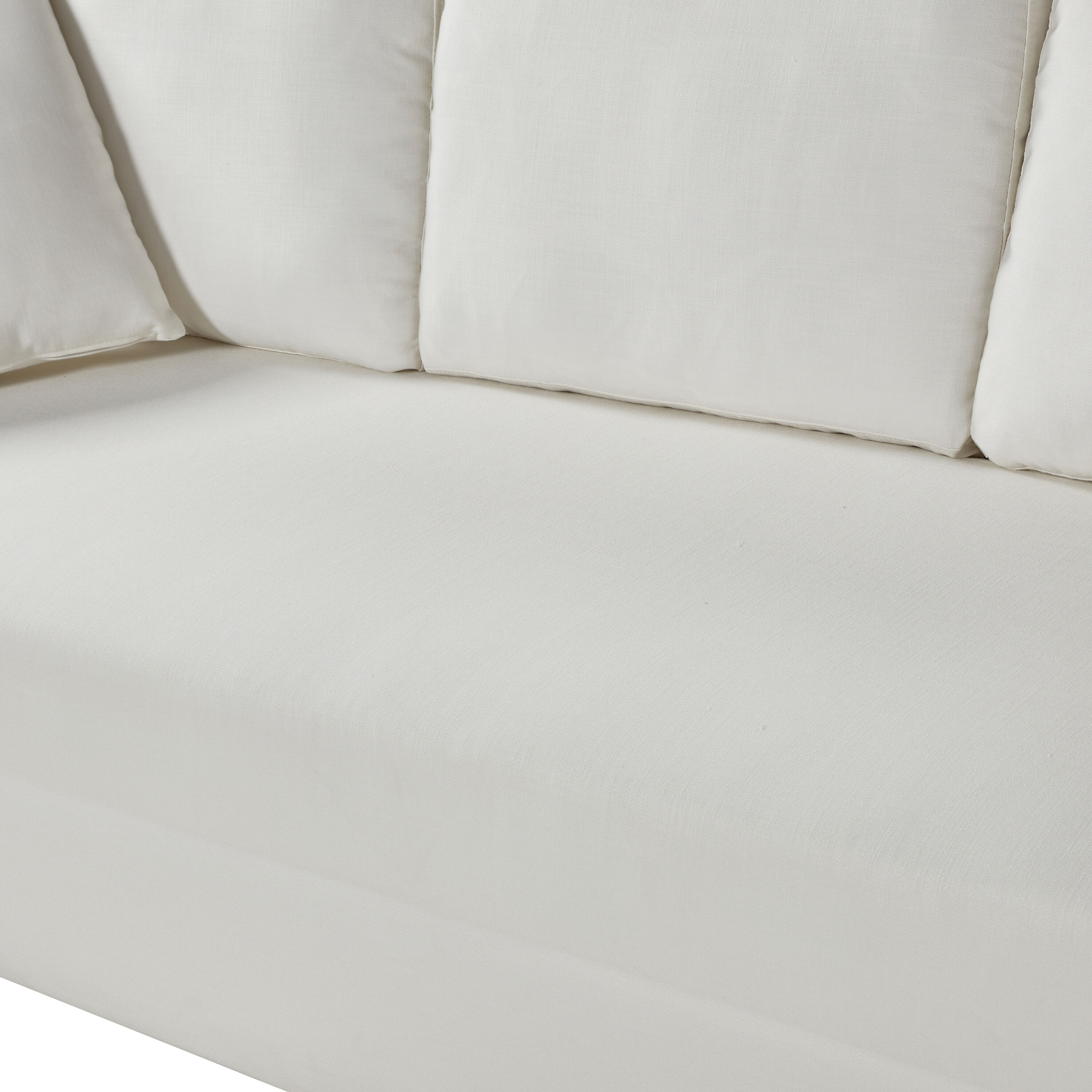 Merchland White Cotton Slipcover Sofa World Market