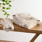 Beth Ivory and Tan Sculpted Vine Towel Collection image number 0