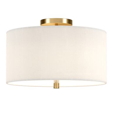 Ruby Metal And Linen Flush Mount Ceiling Light Ruby Metal And Linen Flush Mount Ceiling Light