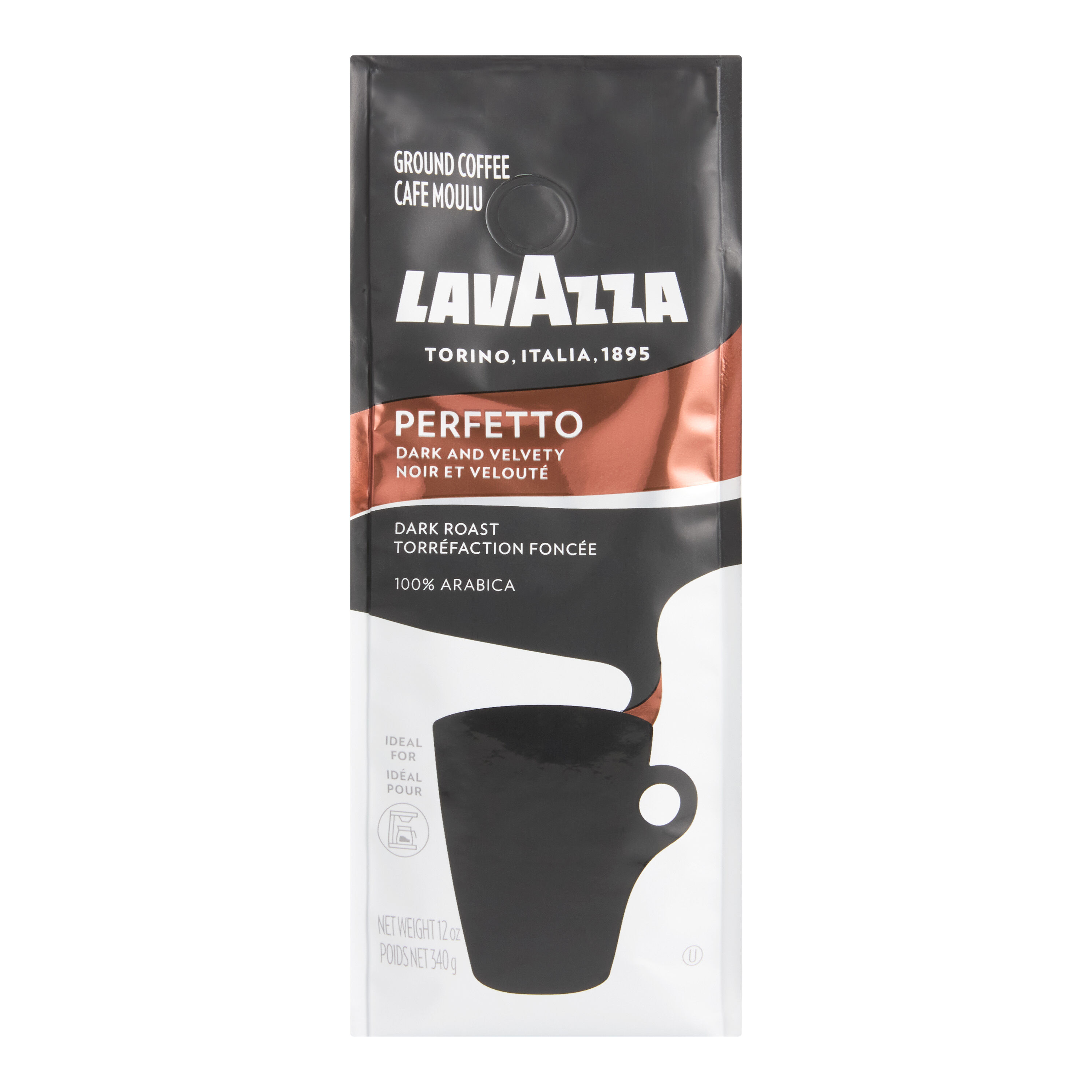 Lavazza Perfetto Dark Roast Ground Coffee 12 Oz. image number 0