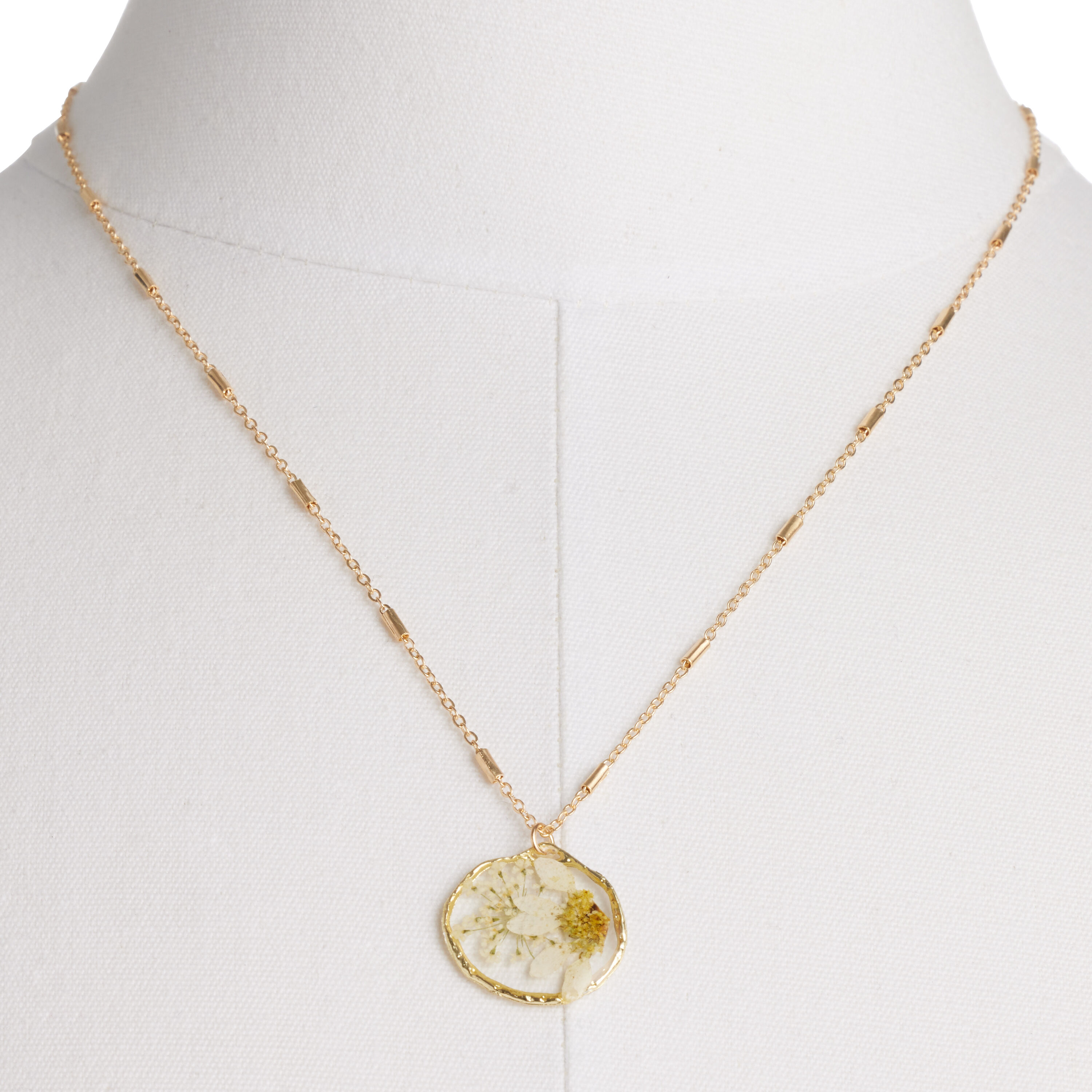 Anthropologie pressed flower necklace new arrivals
