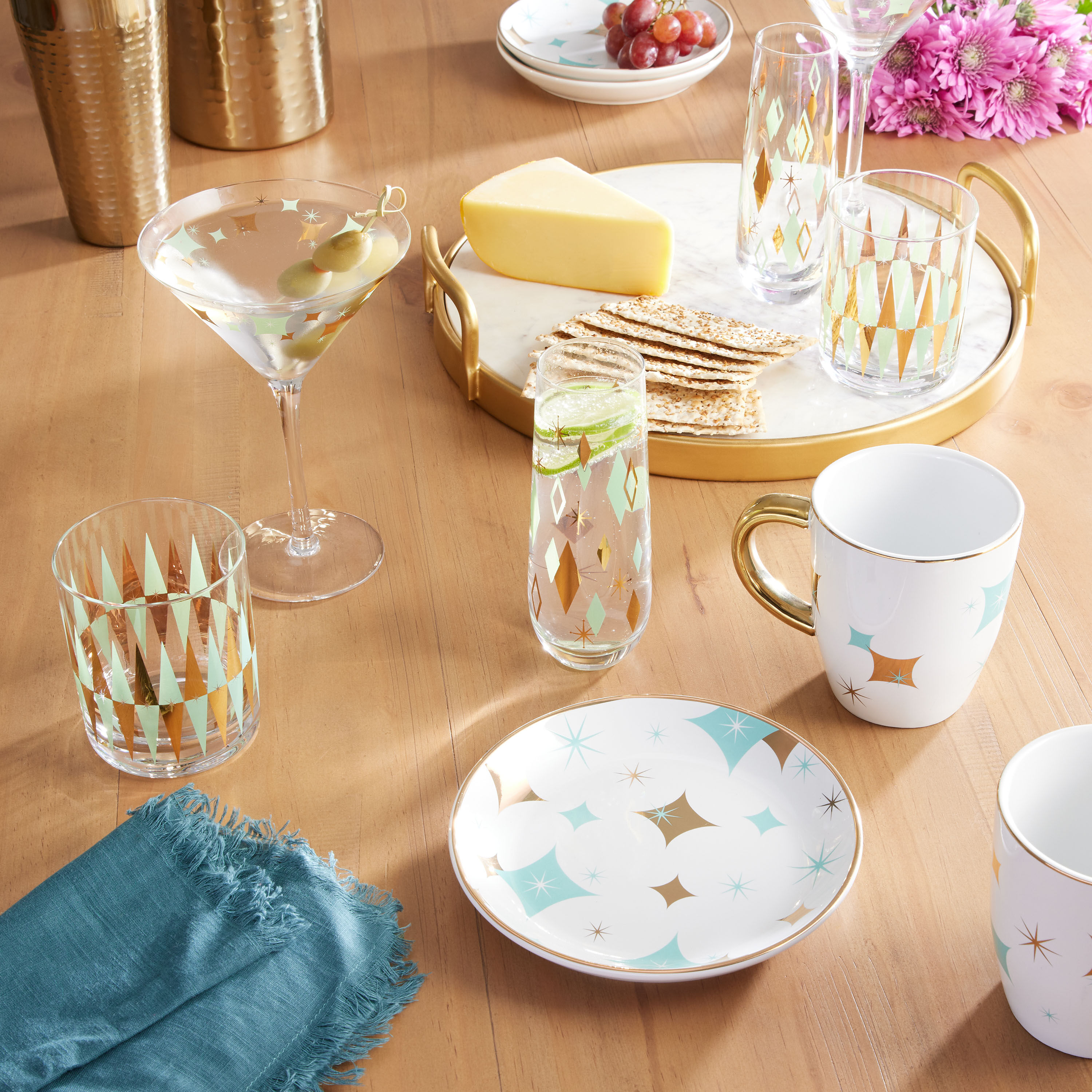 World market champagne flutes clearance