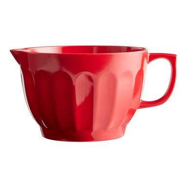 Red Fluted Melamine Batter Bowl Red Fluted Melamine Batter Bowl