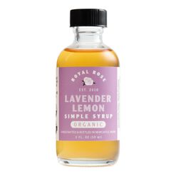 Mini Royal Rose Lavender Lemon Simple Syrup Set Of 2