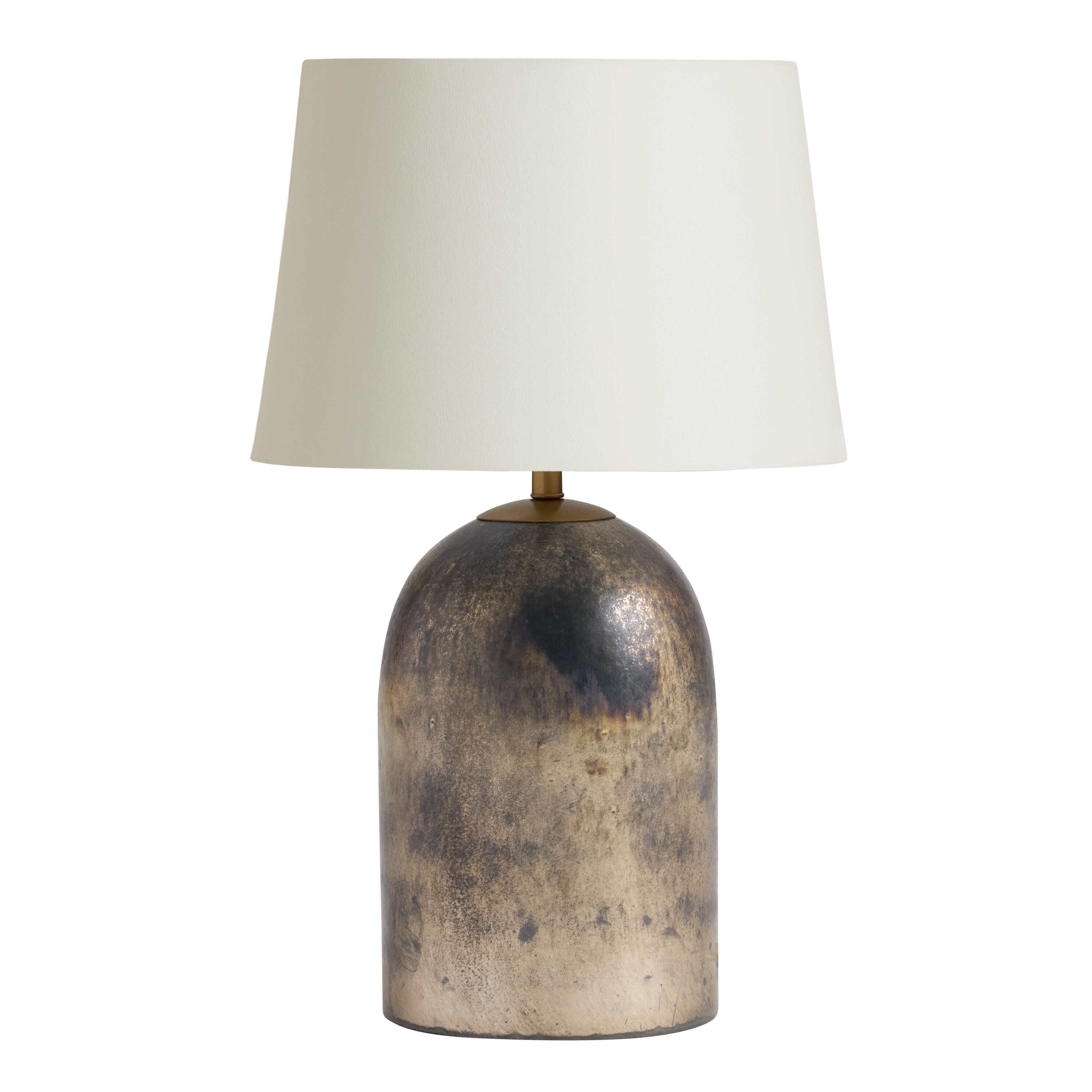 Antique Gold and Black Metal Textured Dome Table Lamp Base World Market