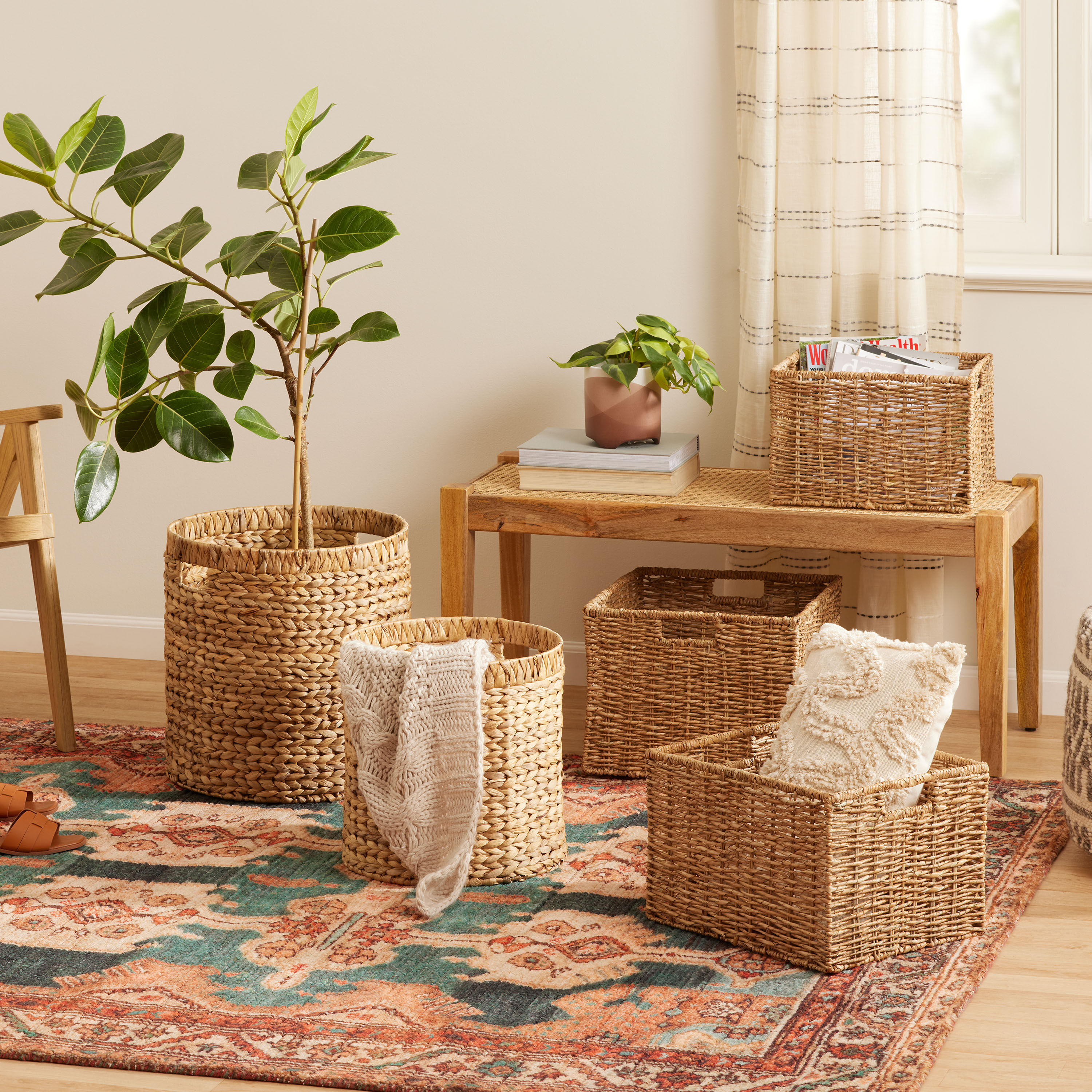 Mari Natural Seagrass Utility Basket
