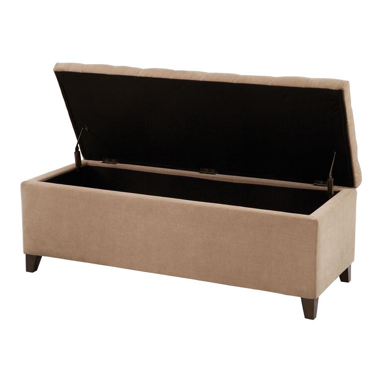 Wispy Tufted Upholstered Storage Bench image number 4