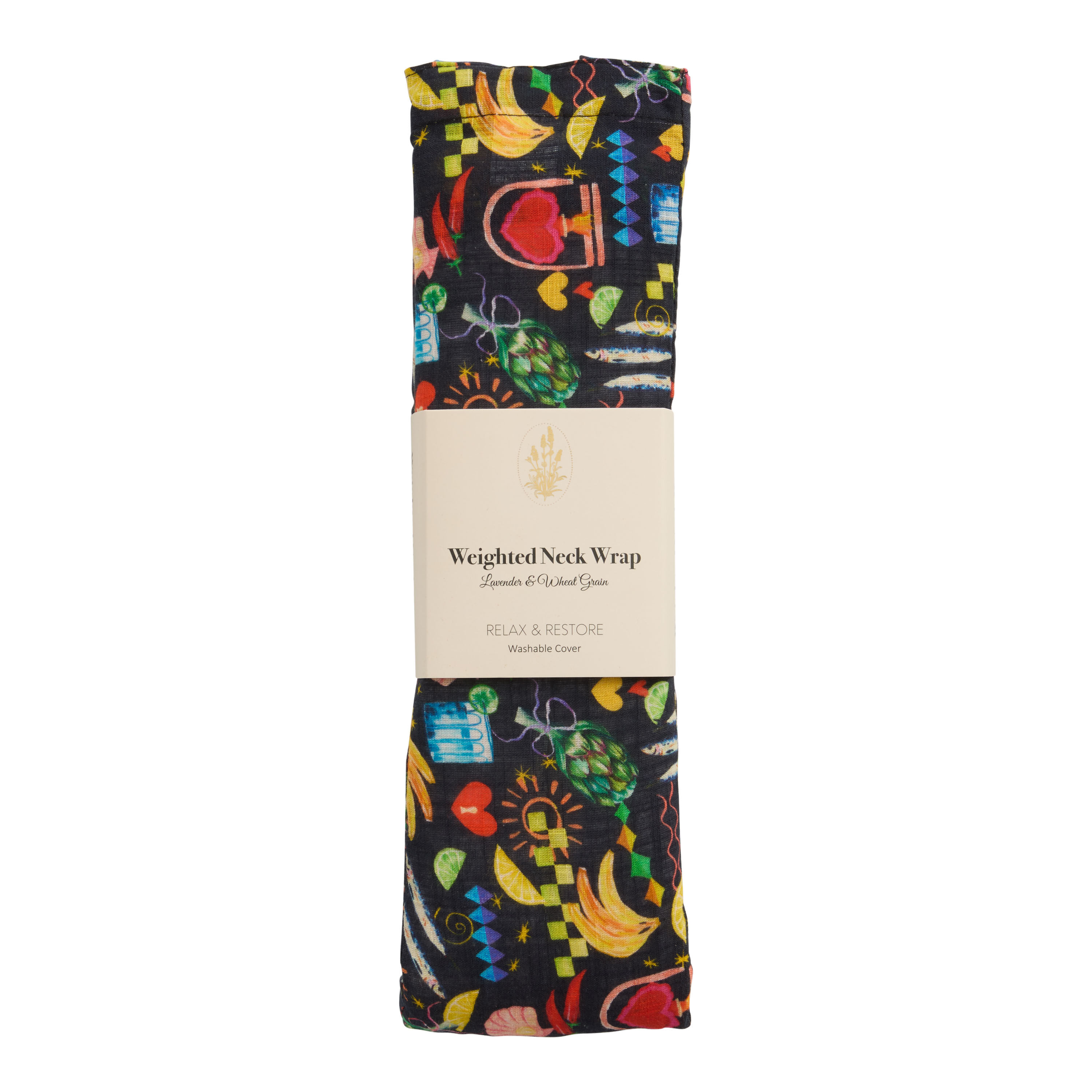 Black Mystical Foods Lavender and Wheat Grain Neck Wrap