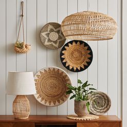 Bamboo Open Weave Orb Pendant Shade