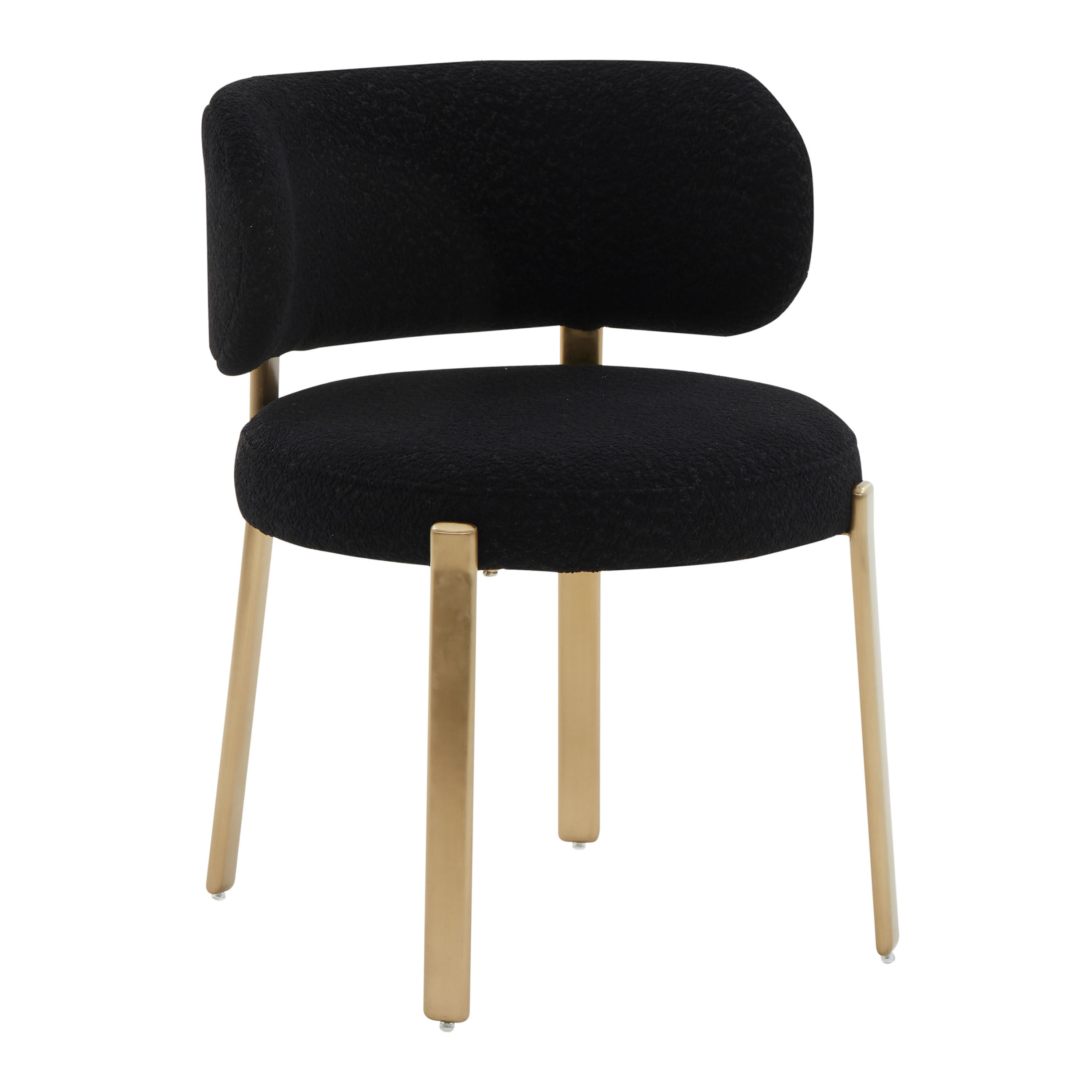 Porter Boucle Curved Split Back Upholstered Dining Chair image number 0