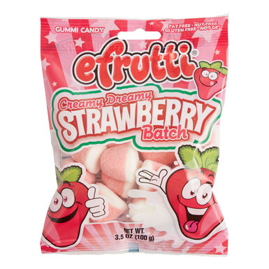 Efrutti Creamy Dreamy Strawberry Batch Gummy Candy Efrutti Creamy Dreamy Strawberry Batch Gummy Candy