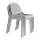 Apollo Round Back Outdoor Stacking Dining Chair 2 Piece Set image number 6