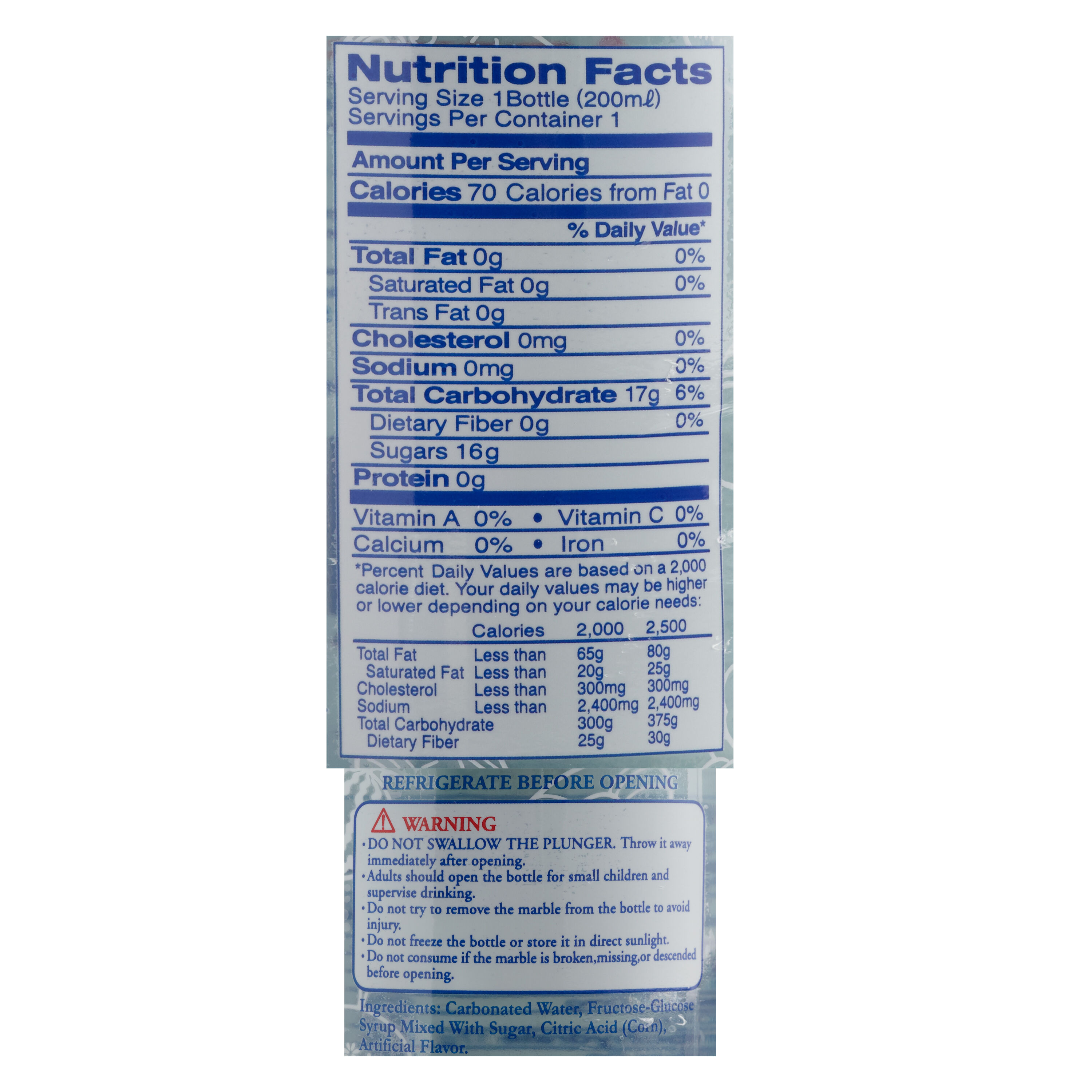 Shirakiku Original Ramune Soda