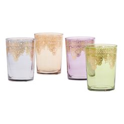 Moroccan Double Old Fashioned Glasses Set of 4