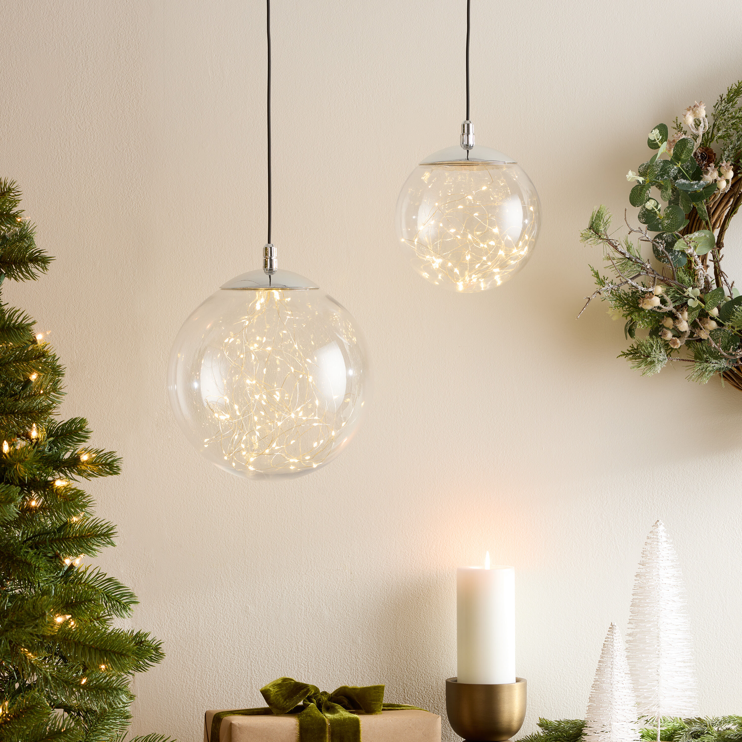 Clear Starry Globe Fairy LED Battery Operated Hanging Decor World Market