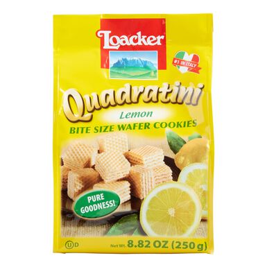 Loacker Quadratini Lemon Wafer Cookies Loacker Quadratini Lemon Wafer Cookies