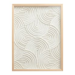 White Rice Paper Arches Shadow Box Wall Art