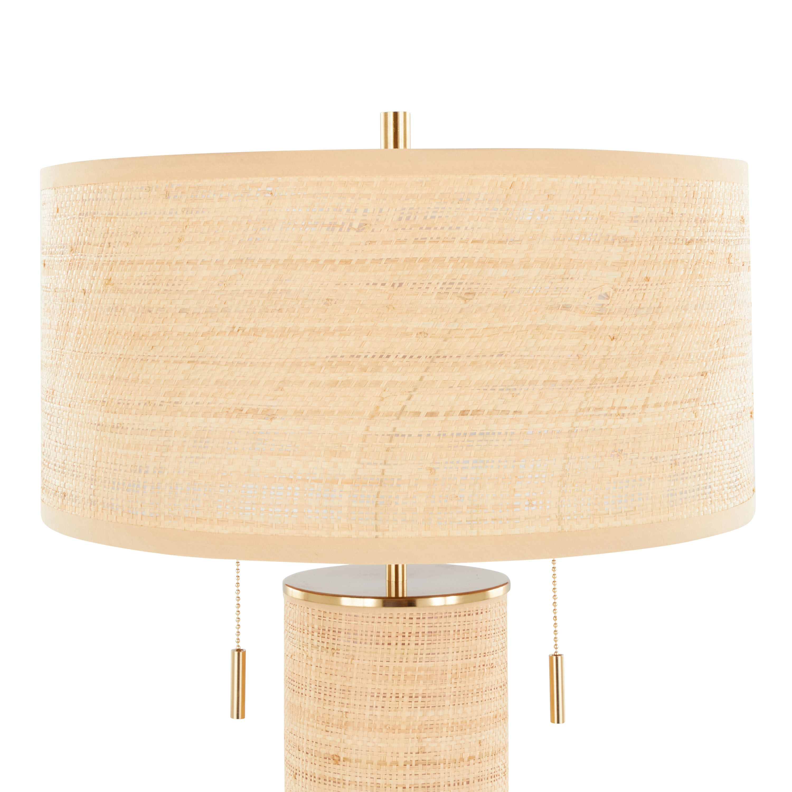 Lilou Natural Rattan and Metal Table Lamp image number 5