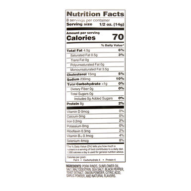 Southern Recipe Sea Salt & Black Pepper Pork Rinds Southern Recipe Sea Salt & Black Pepper Pork Rinds