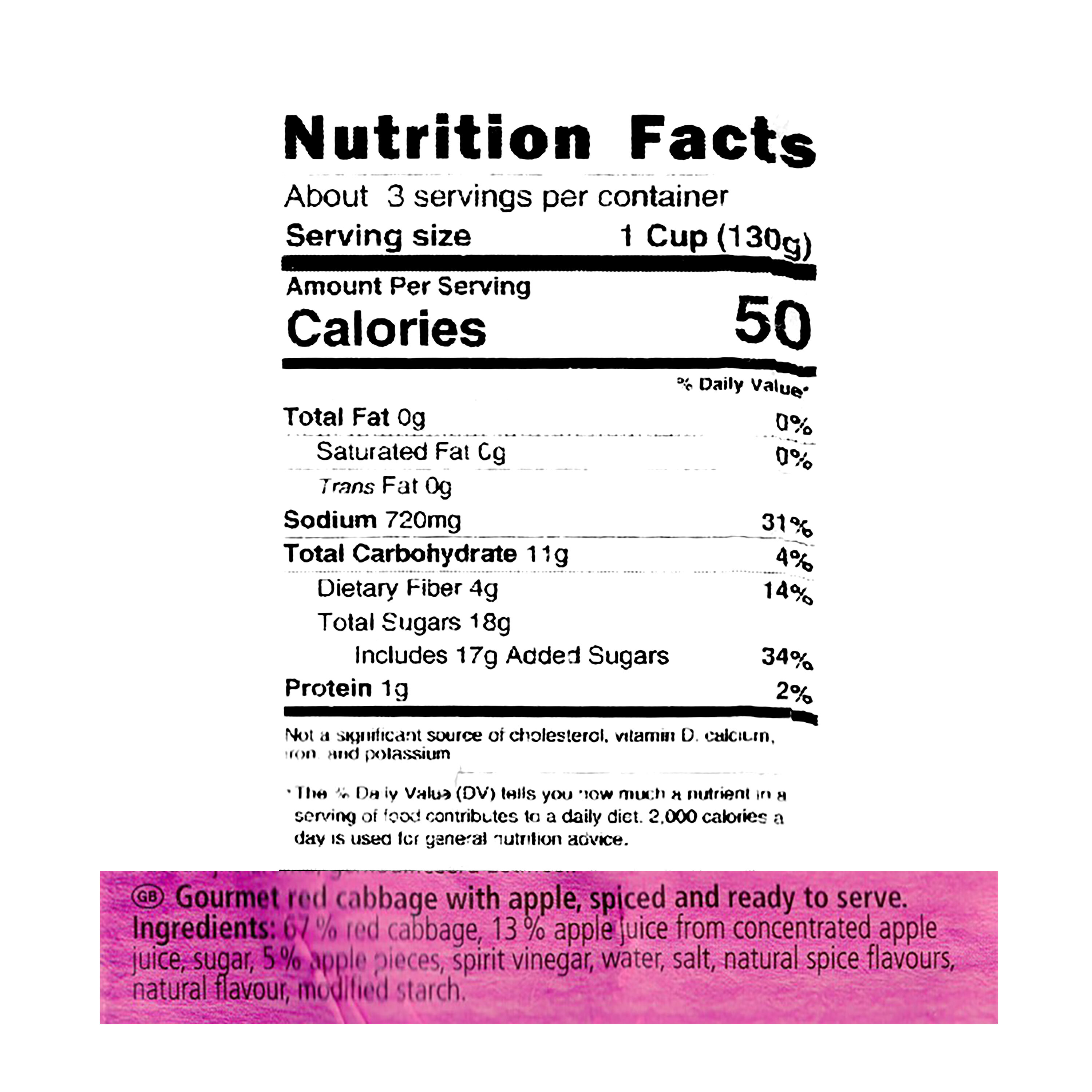 Hengstenberg Mildessa Red Cabbage with Apple Pouch image number 1